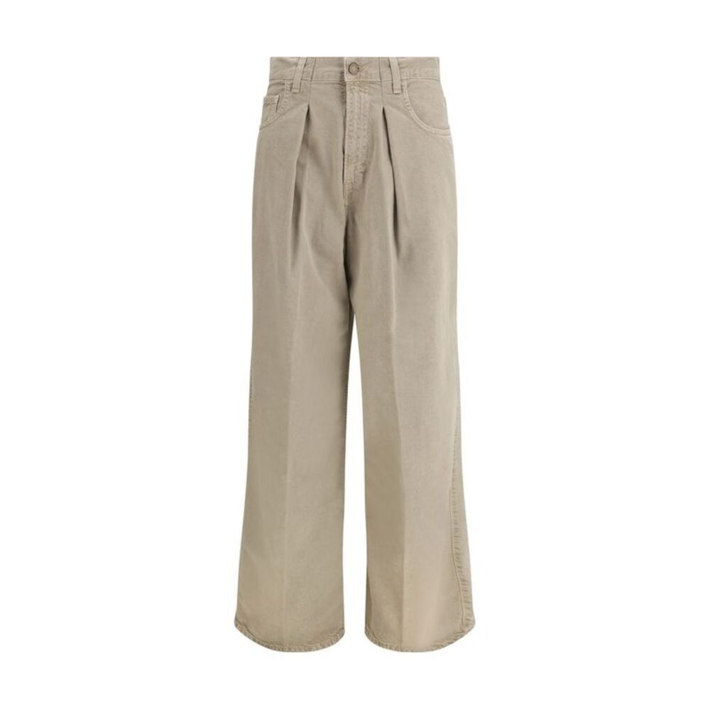 Haikure Beige Cotton Jeans Women's Denim